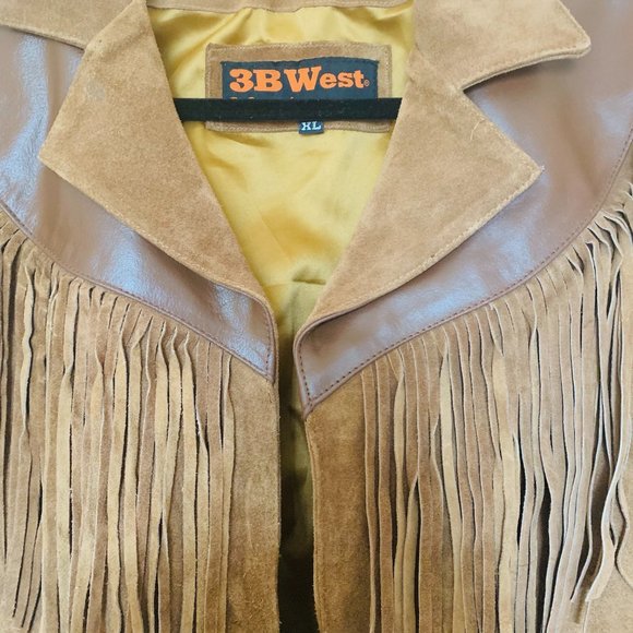 Vintage Bohemian Boho Suede Fringe Jacket - Picture 1 of 13